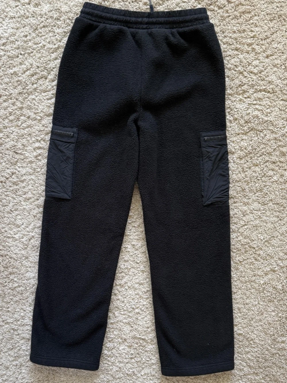 Gap Kids XXL 14-16 Black Sherpa Fleece Cargo Pants Utility Pocket Cozy Joggers